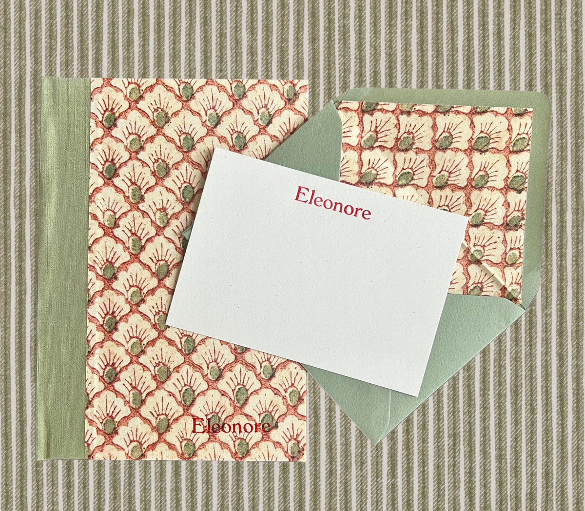 Notebook & Boxed Cards Set, Pineapple