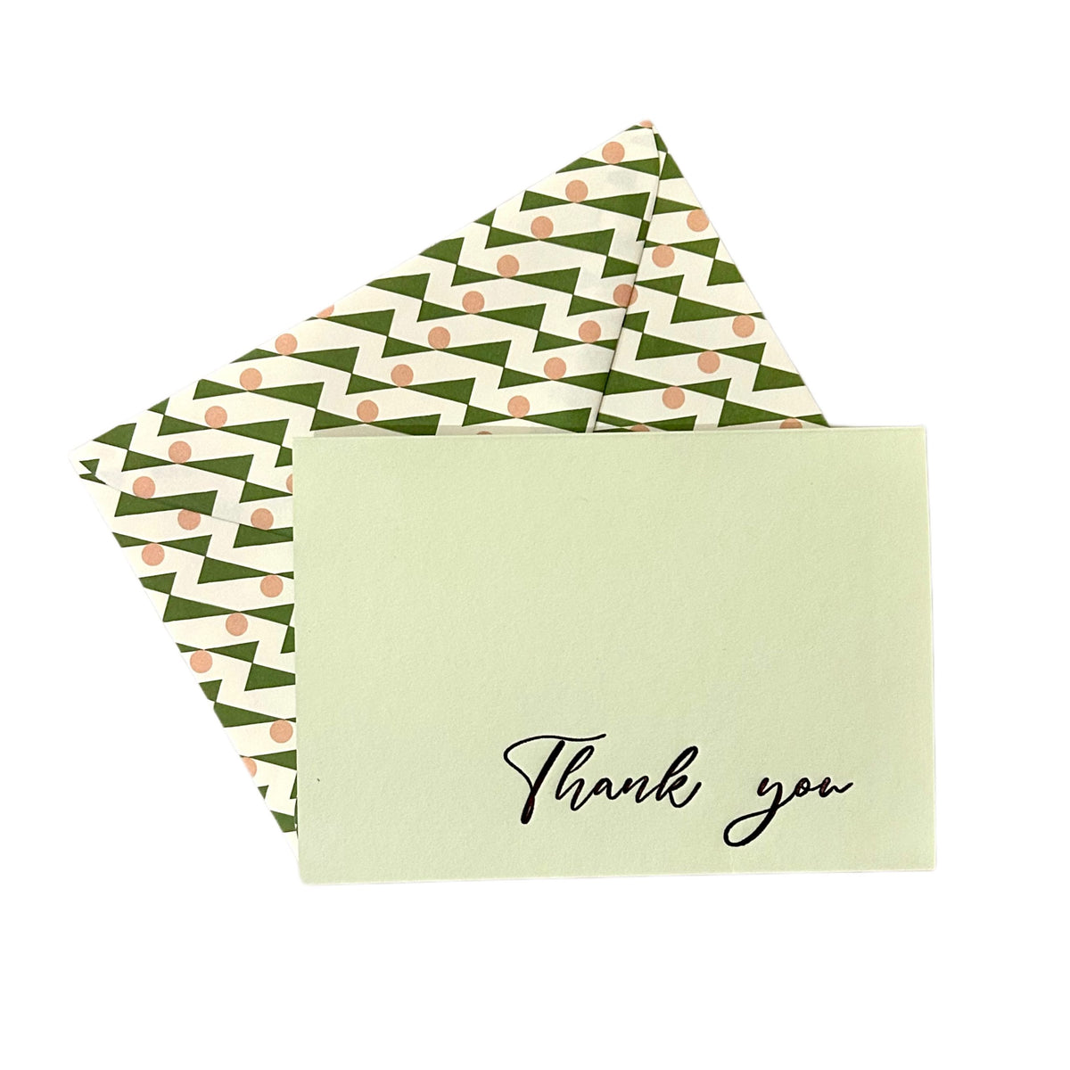 Thank You Greeting Card, Pistachio