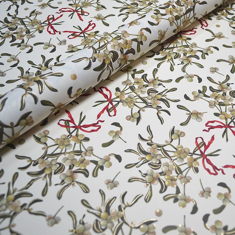 Christmas Wrapping Paper, Mistletoe