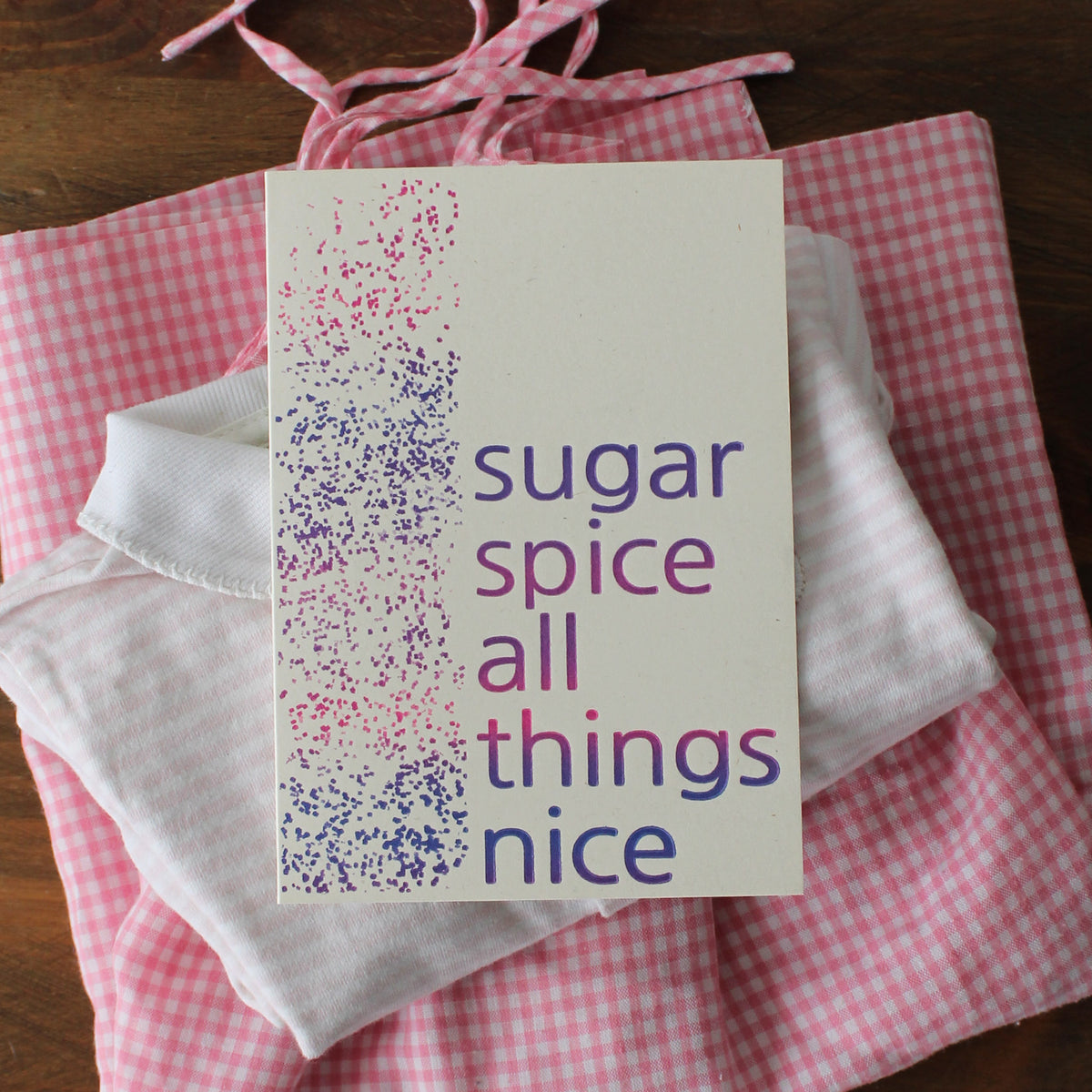 Purple Sugar & Spice Greeting Card