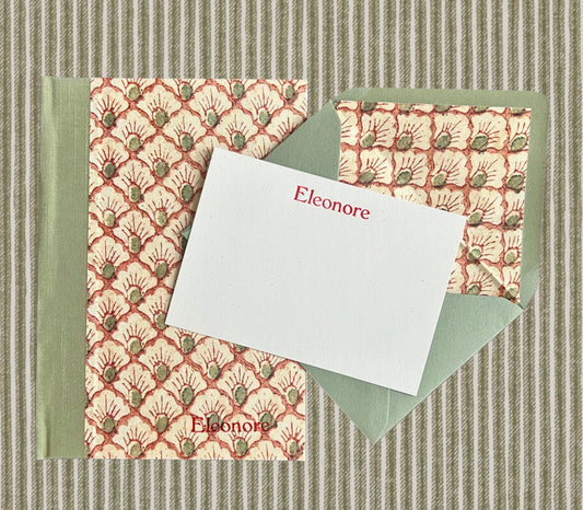 Notebook & Boxed Cards Set, Pineapple