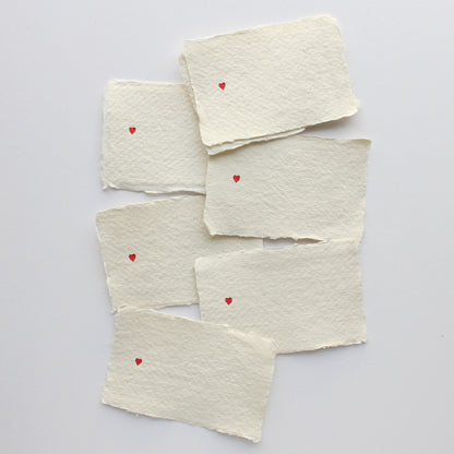 Place Cards, Tiny Heart, Set of 6