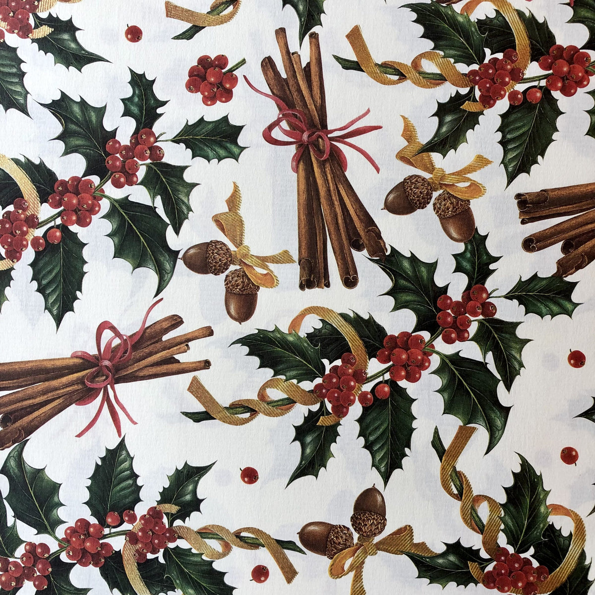 Christmas Wrapping Paper, Holly