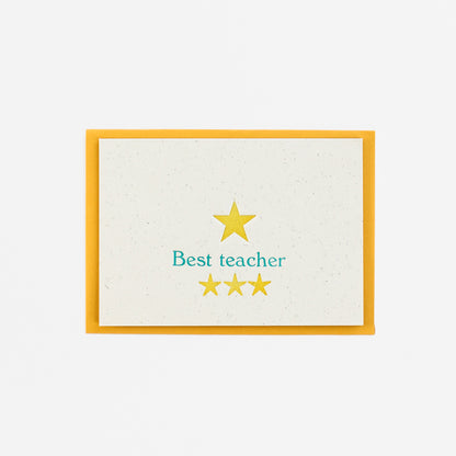 Best Teacher Greeting Card