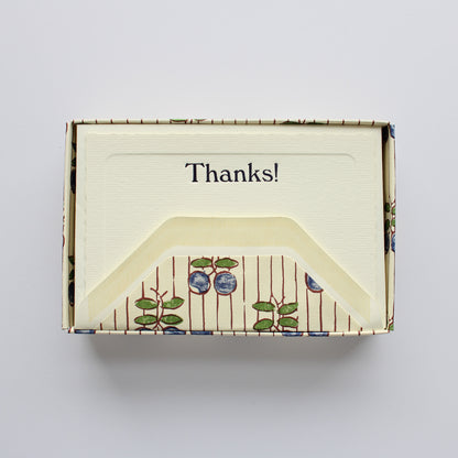 Blue Cherries, Thanks, Box of 8