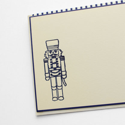 Blue Nutcracker Christmas Card