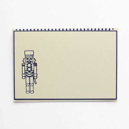 Blue Nutcracker Christmas Card
