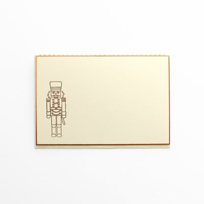 Gold Nutcracker Christmas Card