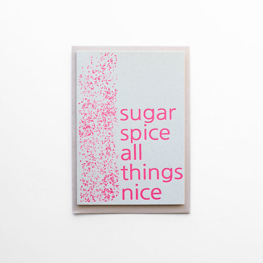 Pink Sugar & Spice Greeting Card
