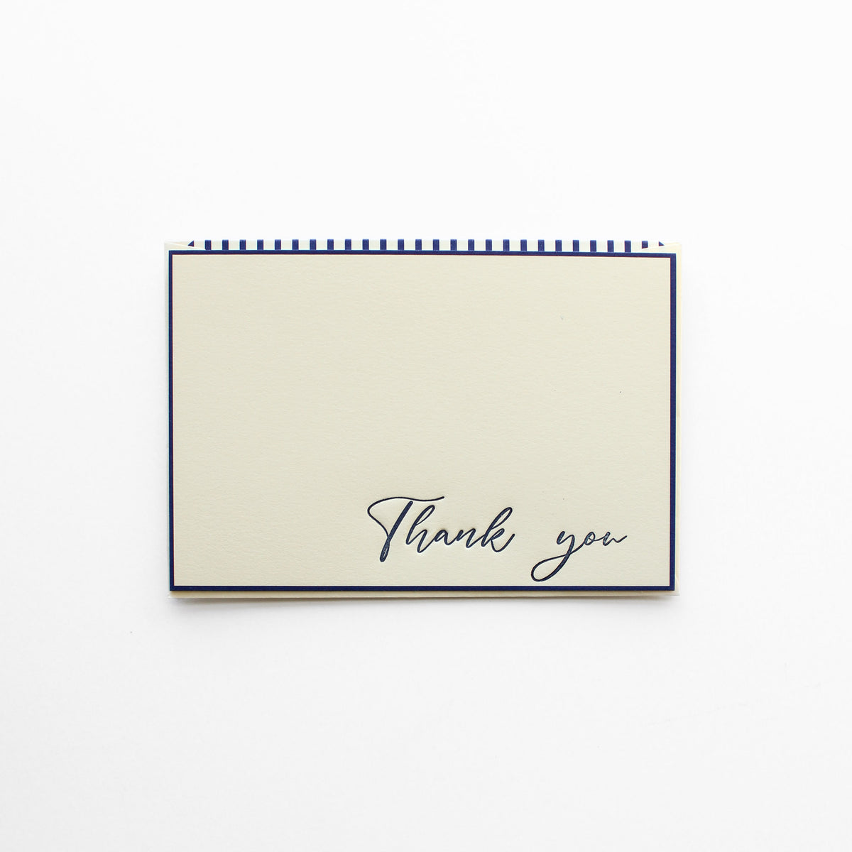 Thank You Greeting Card, Navy