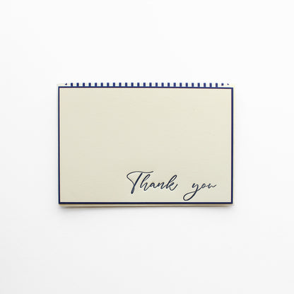 Thank You Greeting Card, Navy
