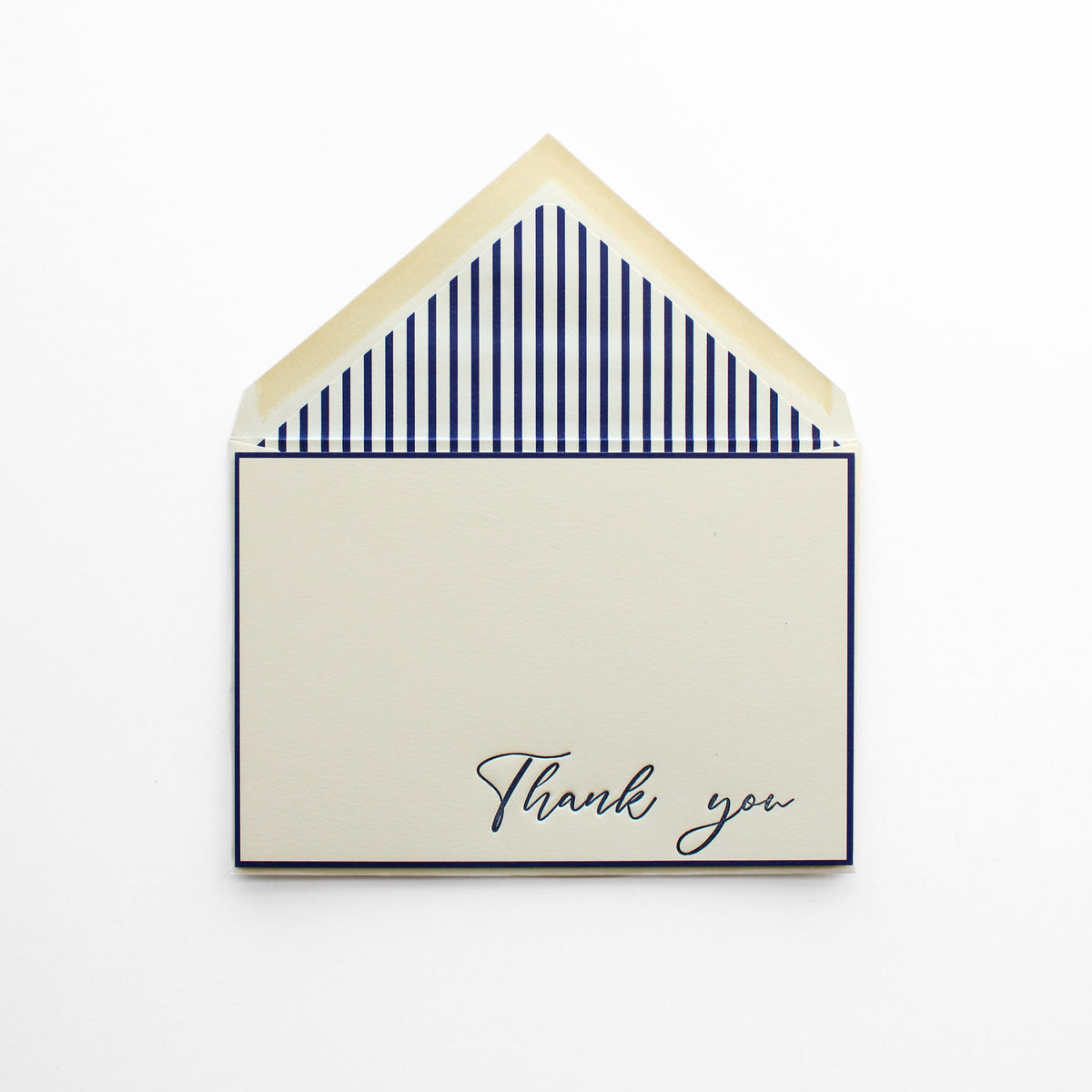 Thank You Greeting Card, Navy